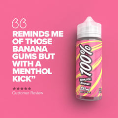 100% Bonkers Banana - 100ml Short Fill E-Liquid