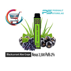 PodSalt Nexus 3500 Puffs Blackcurrant Aloe Grape