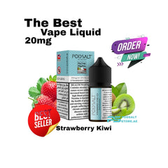 Pod Salt Strawberry Kiwi Ice Salt Nic 30ml 20mg E-Liquid In Dubai UAE