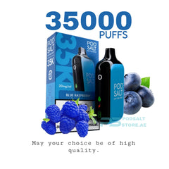 Podsalt 35000 Puffs Blue Raspberry Disposable Vape in Dubai UAE