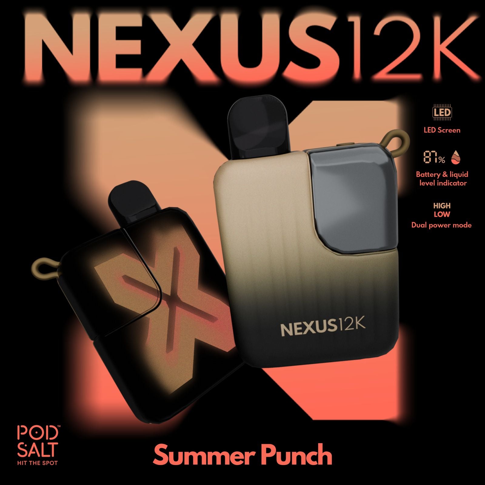 Pod Salt Nexus 12000 puffs Disposable Vape In Dubai UAE