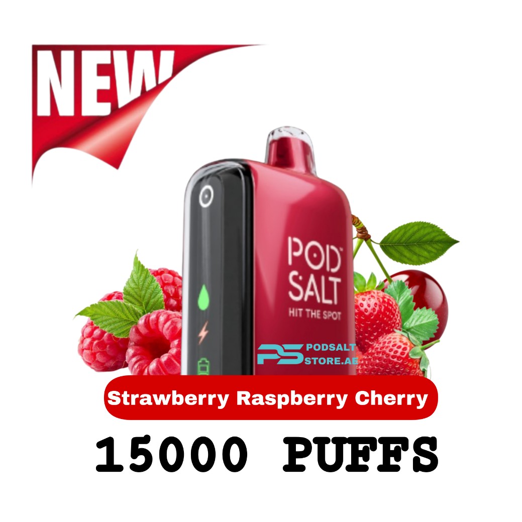 Pod Salt 15000 Puffs Strawberry Raspberry Cherry