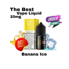 Pod Salt Banana Ice Salt Nic 30ml 20mg E-Liquid In Dubai UAE
