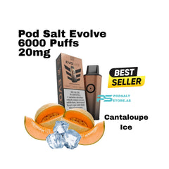 Pod Salt Evolve Pod Cantaloupe Ice 6000 Puffs