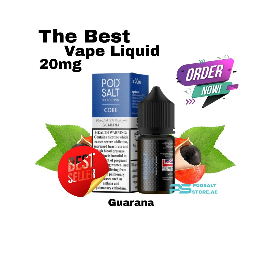 Pod Salt Guarana  Salt Nic 30ml 20mg E-Liquid In Dubai UAE