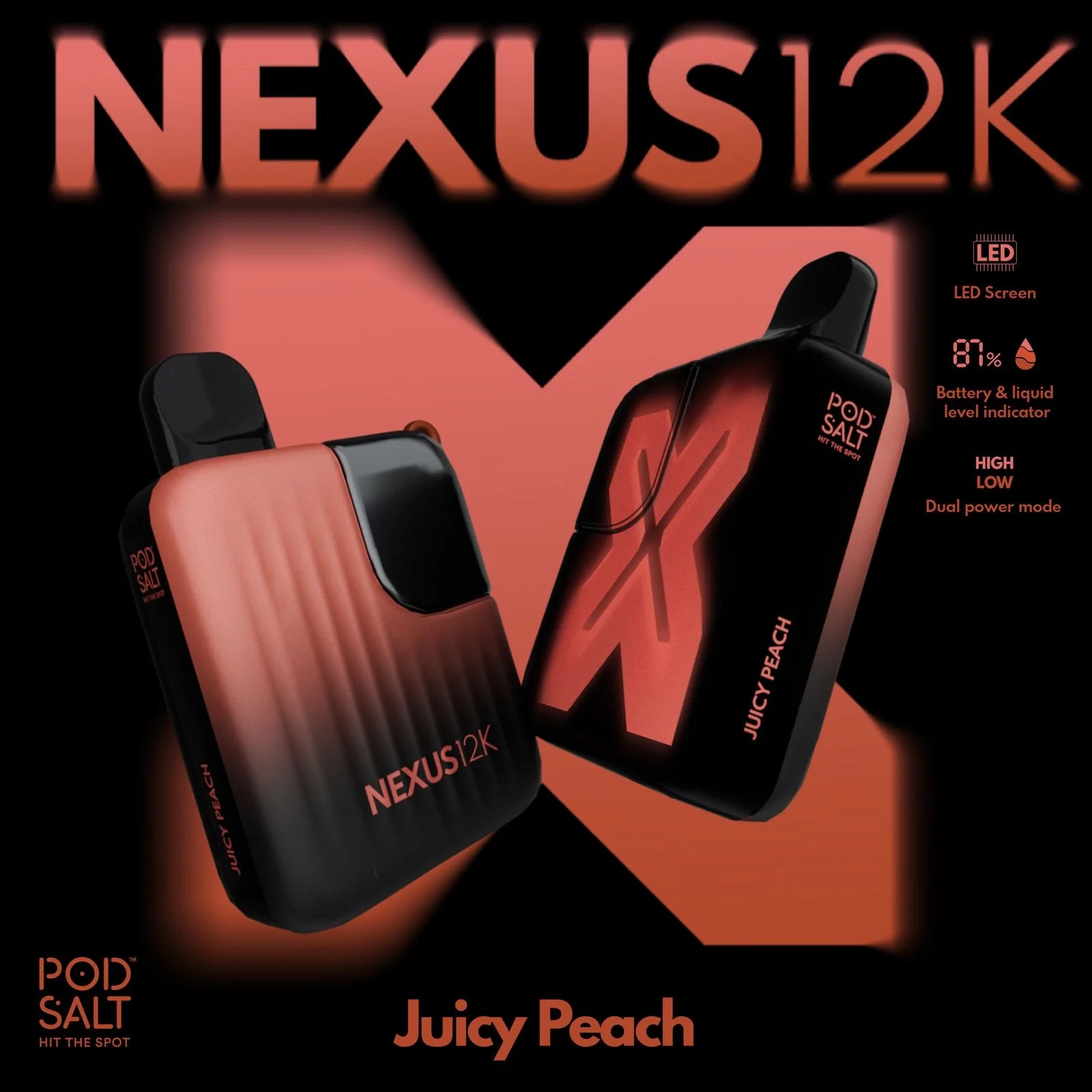 Pod Salt Nexus 12000 puffs Disposable Vape In Dubai UAE