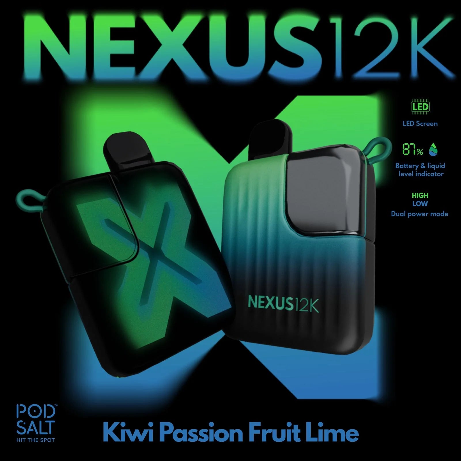 Pod Salt Nexus 12000 puffs Disposable Vape In Dubai UAE