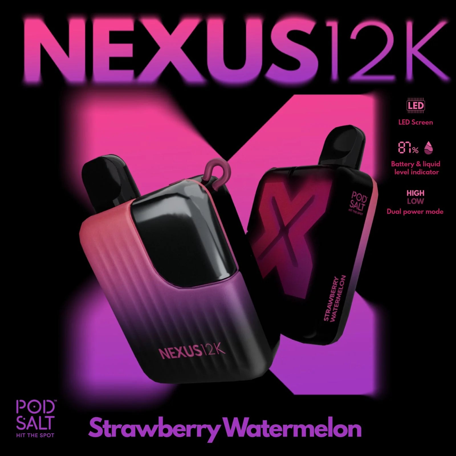 Pod Salt Nexus 12000 puffs Disposable Vape In Dubai UAE