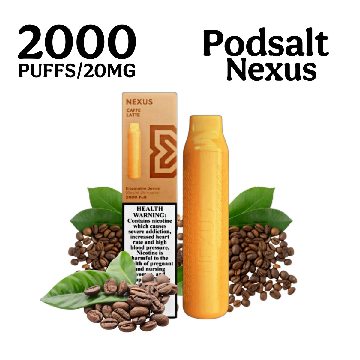 Pod Salt Nexus 2000 Puffs Coffee Latte