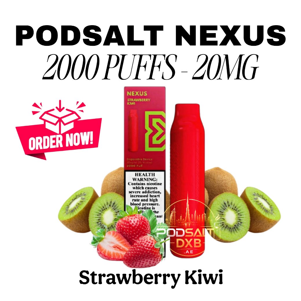 Pod Salt Nexus 2000 Puffs Strawberry Kiwi