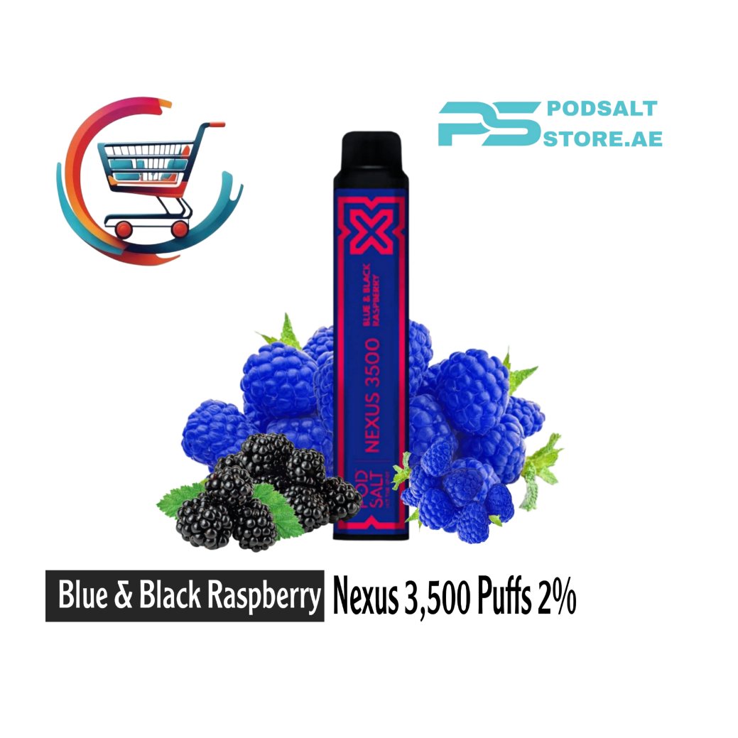 PodSalt Nexus 3500 Puffs Blue & Black Raspberry