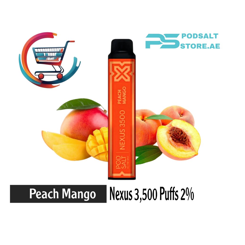 PodSalt Nexus 3500 Puffs Peach Mango