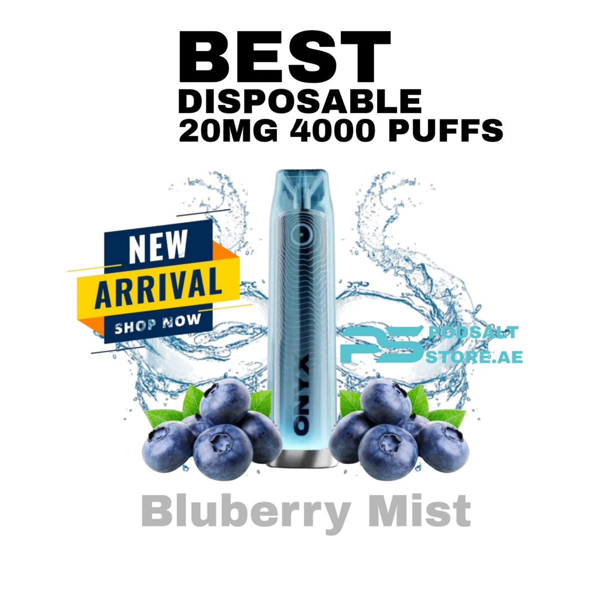 Pod Salt Onyx 4000 Puffs Blueberry Mist