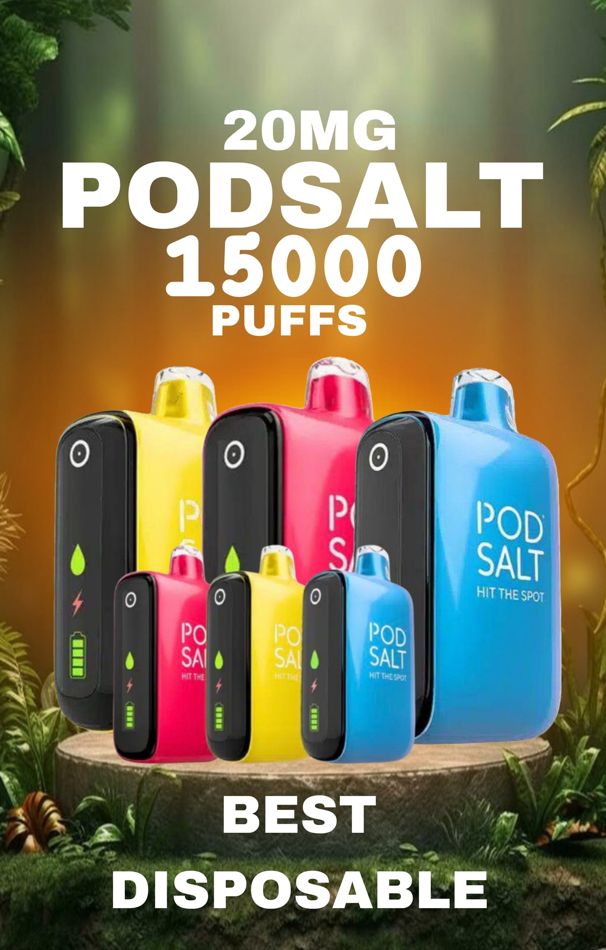 Podsalt 15000 Puffs 20mg Nicotine Disposable Vape