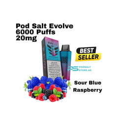 Pod Salt Evolve Pod Sour Blue Raspberry 6000 Puffs