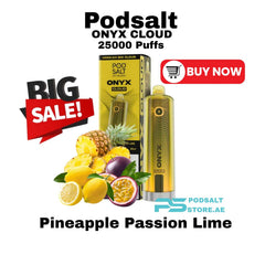 Pod Salt Onyx Cloud 25000 Puffs Pineapple Passion Lime
