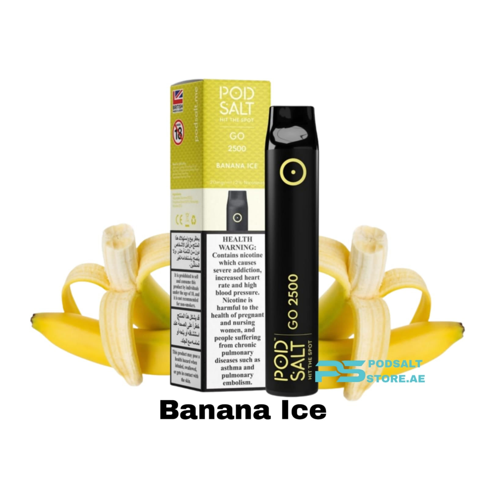 Pod Salt Go 2500 Puffs 20mg Disposable Vape In Dubai, UAE