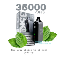 Podsalt 35000 Puffs Ice Mint  Disposable Vape in Dubai UAE