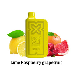 Pod Salt Nexus 6000 Puffs 20mg Lime Raspberry Grapefruit