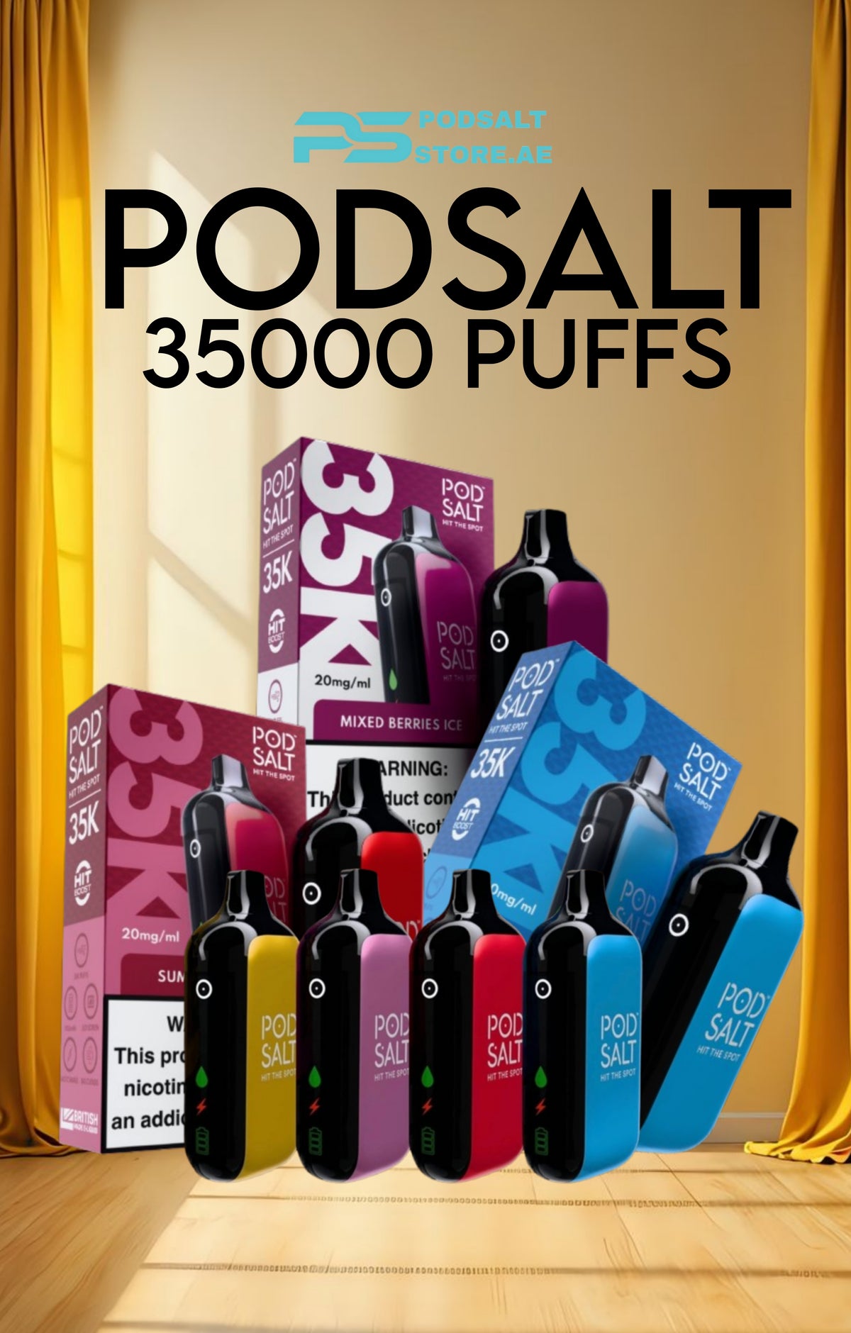 Pod Salt 35K Puffs Disposable Vape In Dubai UAE