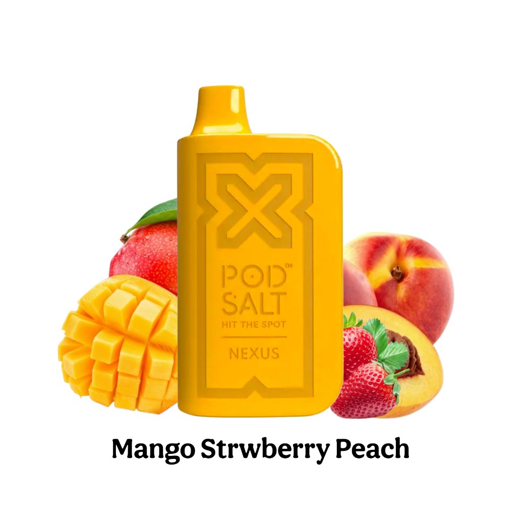 Pod Salt Nexus 6000 Puffs 20mg Mango Strawberry Peach