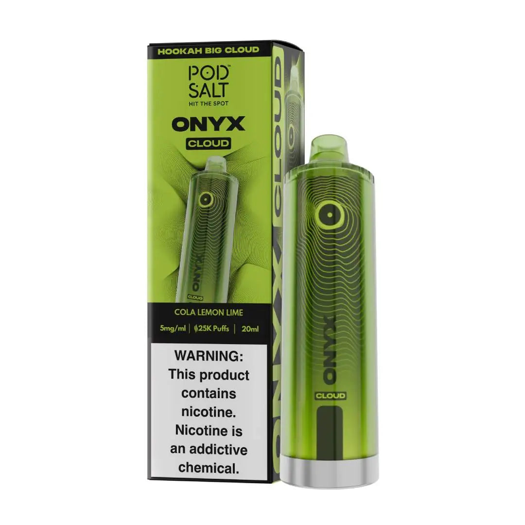 Pod Salt Onyx Cloud 25000 Puffs Cola Lemon Lime